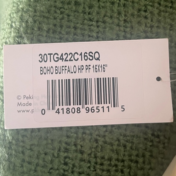 Buffalo Patterned Accent Pillow - Picture 7 of 7